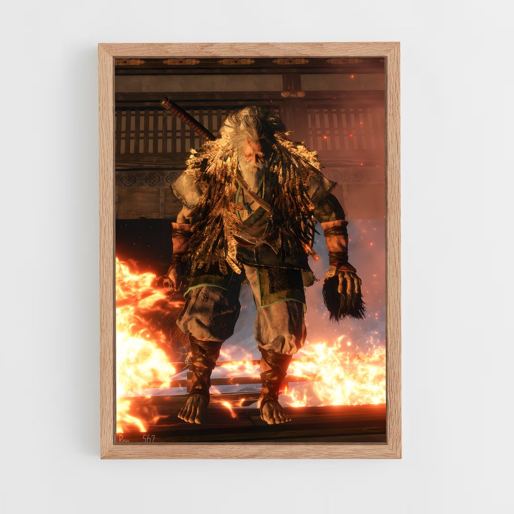 Poster L'Étreinte du Feu – affiche Sekiro (vue 4)